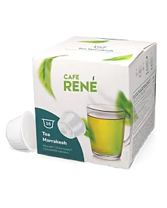 Caf&eacute; Ren&eacute; Marrakesh Tea package and pod for Dolce Gusto
