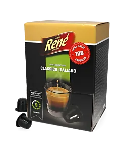 Caf&Atilde;&copy; Ren&Atilde;&copy; Classico Italiano Big Pack package and capsule for Nespresso&Acirc;&reg;