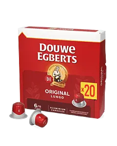Douwe Egberts Lungo 6 Original package and capsule for Nespresso&reg;
