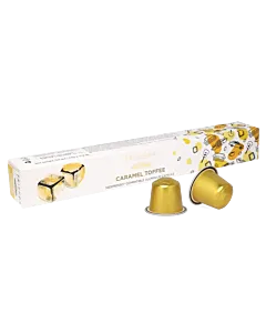 FRIENDS Caramel Toffee package and capsule for Nespresso
