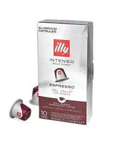 illy Espresso Intenso package and capsule for Nespresso&reg;
