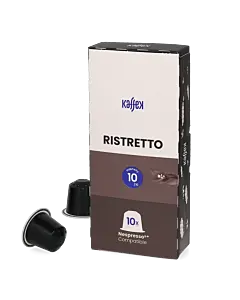 Kaffekapslen Ristretto package and capsule for Nespresso&Acirc;&reg;