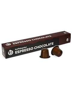 Kaffekapslen Espresso Chocolate Premium package and capsule for Nespresso
