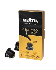 Lavazza Lungo package and capsule for Nespresso
