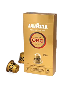 Lavazza Qualit&aacute; Oro package and capsule for Nespresso&reg;
