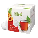 Café René Tea Peach package and pod for Dolce Gusto

