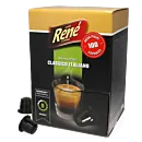 CafÃ© RenÃ© Classico Italiano Big Pack package and capsule for NespressoÂ®