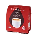 Kaffekapslen Classic 36 package and pods for Senseo