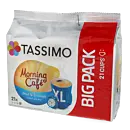 Morning Café Mild & Smooth XL package and capsule for Tassimo