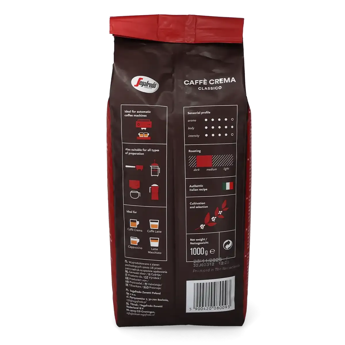 Segafredo\u0020Caff\u00E8\u0020Crema\u0020Classico\u00A0\u0020\u0020