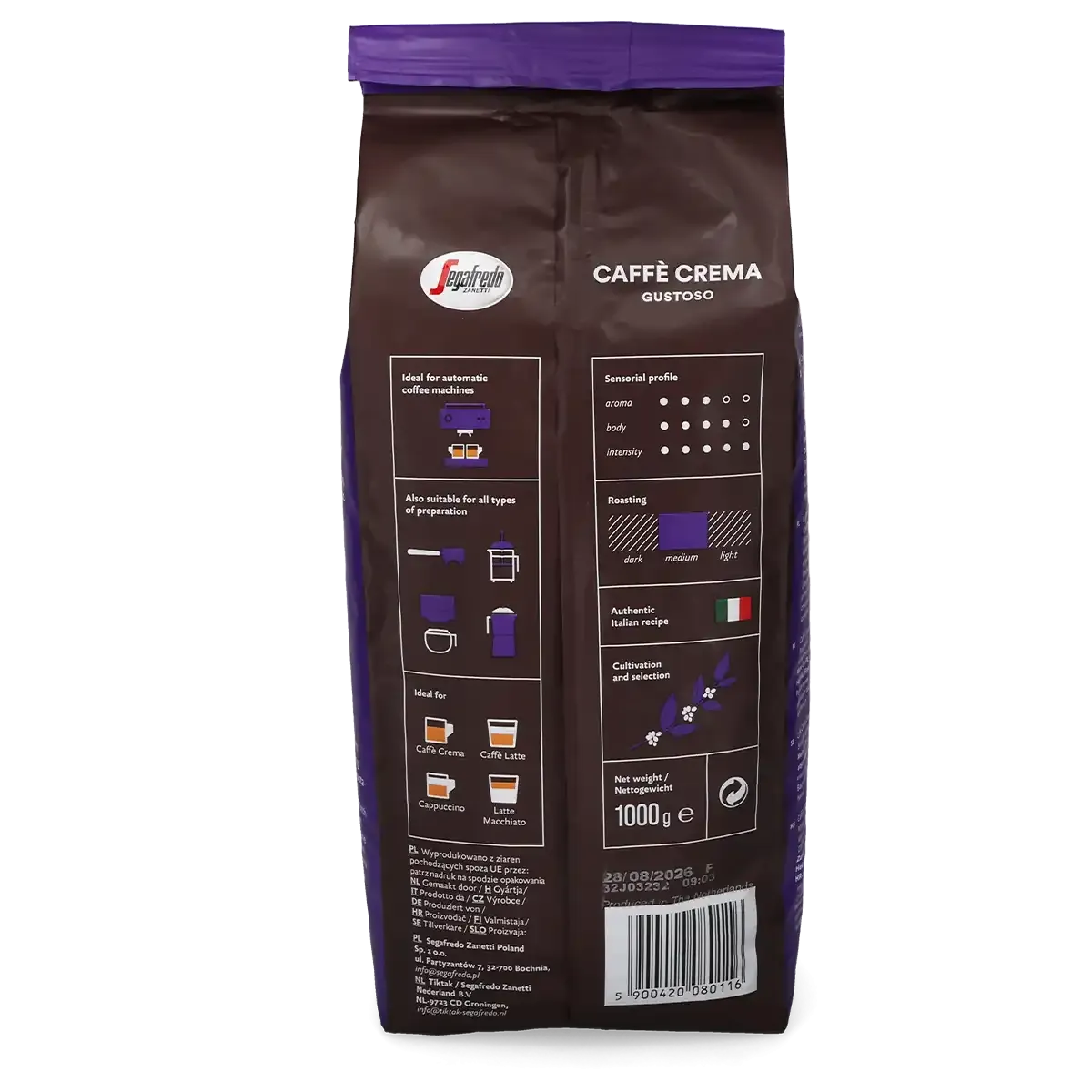 Segafredo\u0020Caff\u00E8\u0020Crema\u0020Gustoso\u00A0\u0020\u0020