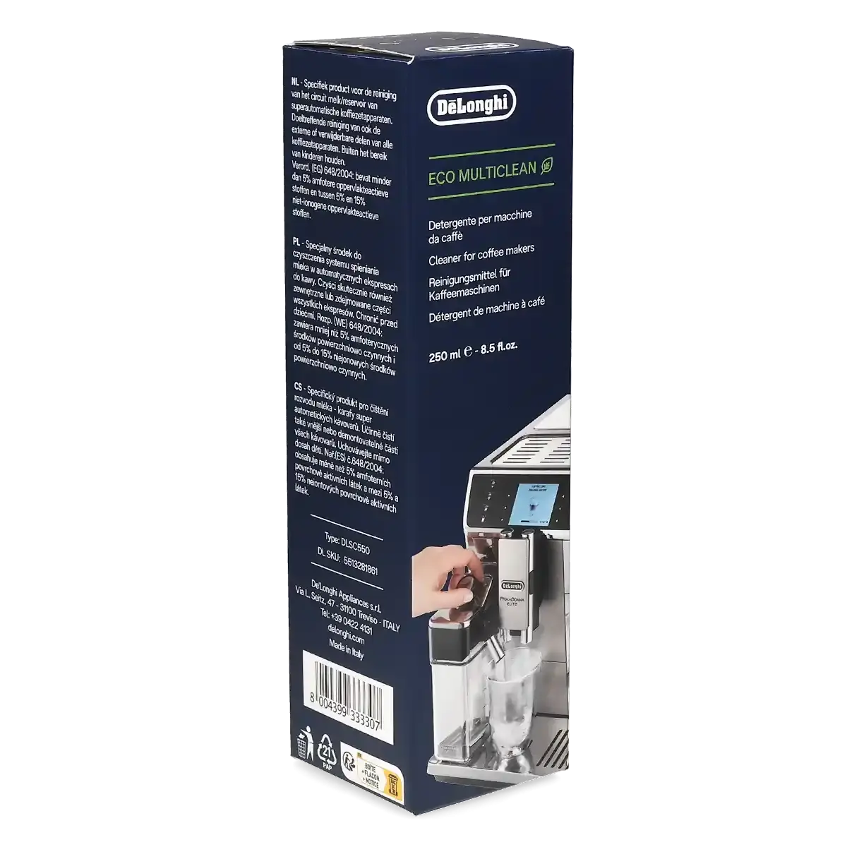 DeLonghi\u0020Eco\u0020MultiClean\u0020DLSC550\u0020Limpeza\u0020de\u0020sistema\u0020de\u0020leite\u0020