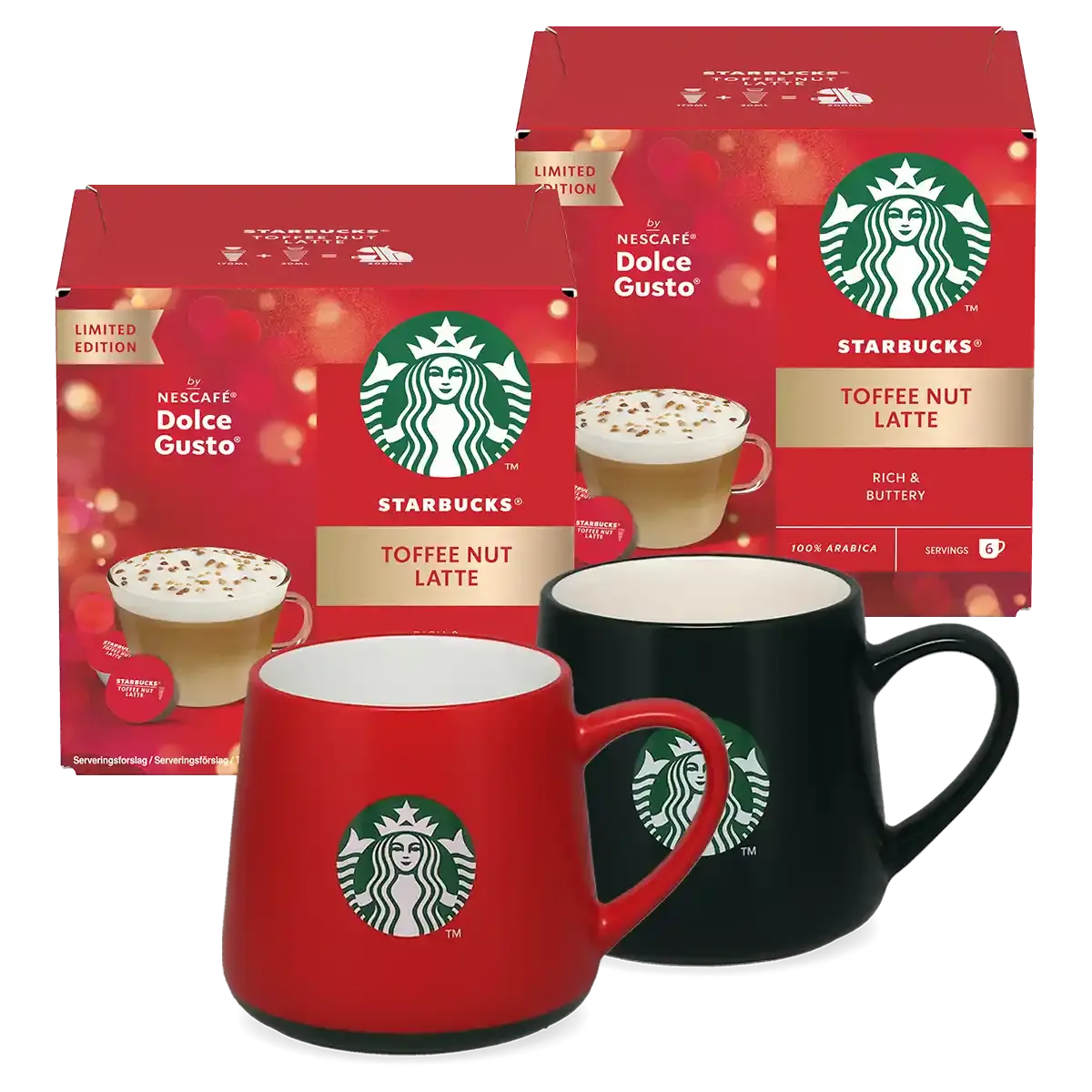 Pacote Toffee Nut Latte + 2 canecas