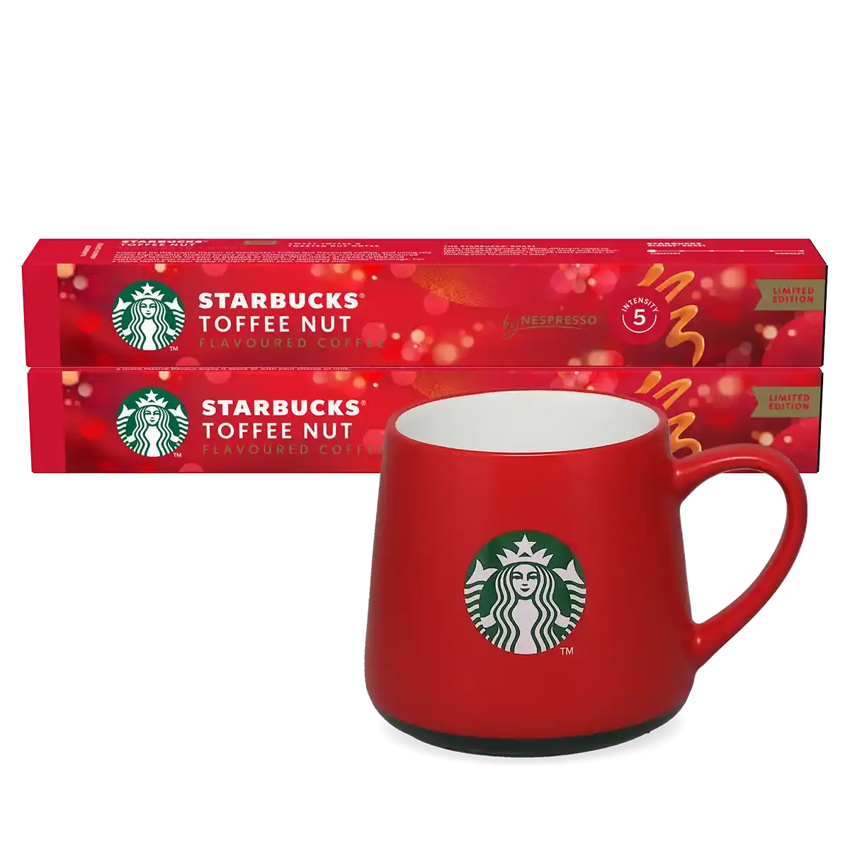 Pacote Toffee Nut + caneca vermelha