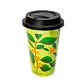 Caneca térmica com planta de café